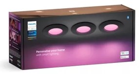 SET 3x corp de iluminat LED RGBW dimabil pentru baie Philips Hue SLIM LED/8,3W/230V