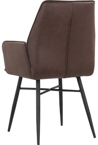 Set de scaune de sufragerie maro 2 buc. tapițat Anzo – Støraa
