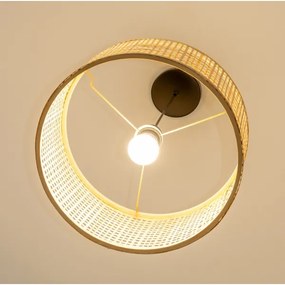 Brilagi - Pendul LED pe cablu CERIA BOHO 1xE27/40W/230V Ø 40 cm bambus
