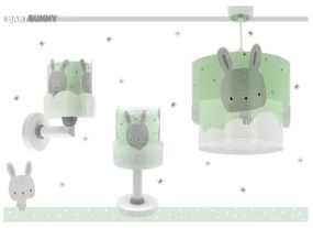 Lampă pentru copii BUNNY 1xE14/40W/230V verde Dalber 61151H