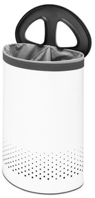 Coș de rufe alb din metal 55 l Selector – Brabantia