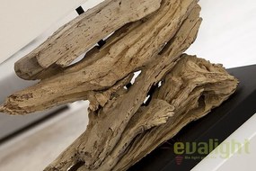 Lampa de masa realizata manual din lemn de tec, Riverine natur A-36786 VC
