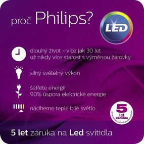 Lampă de perete cu LED Philips 17296/30/16 pentruexterior Yarrow 21 cm, negru