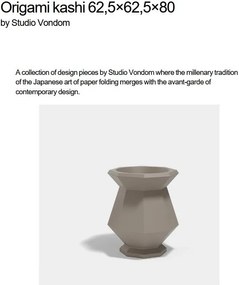 Ghiveci plante design decorativ modern exterior/interior ORIGAMI KASHI 62,5x62,5x80cm