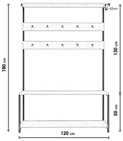 Cuier Portmanto Ava L1303