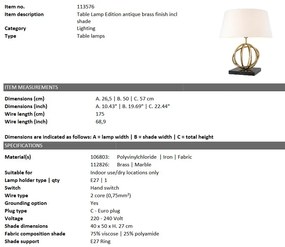 Veioza, lampa de masa LUX Edition 113576 HZ
