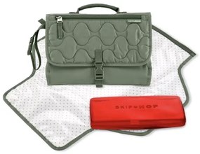 Geantă și covoraș de înfășat de voiaj 2 în 1 Skip Hop PRONTO verde