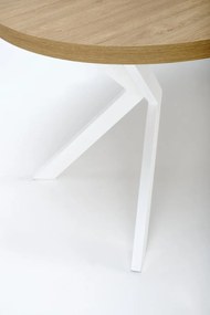Masa extensibila Peroni stejar auriu/alb - L100-250 cm