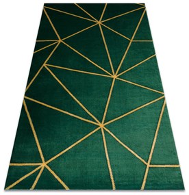 Exclusiv EMERALD covor 1013 glamour, stilat, geometric sticla verde / aur