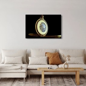 Tablou cu ceas de buzunar de aur (90x60 cm)