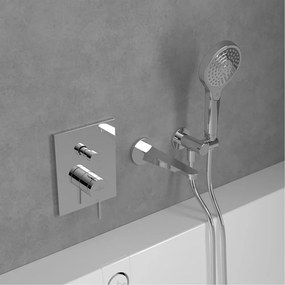 Baterie cada-dus incastrata Villeroy&Boch Conum crom lucios fara corp ingropat