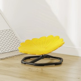 AIYAPLAY Scaun pivotant senzorial pentru copii, șezut pivotant pentru antrenamentul echilibrului și coordonării, galben | Aosom Romania