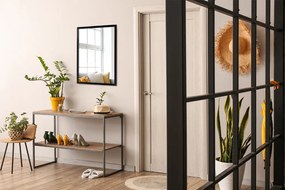 Oglinda decorativa dreptunghiulara Cadru MDF negru 100x70 cm