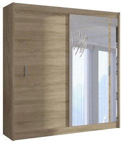 Dulap cu oglindă SABRINA 180x215 cm, stejar sonoma