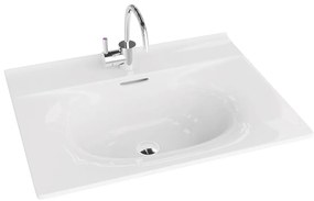 Lavoar incastrat Rune Asger dreptunghiular 61 cm alb lucios