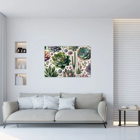 Tablou - Plante suculente (90x60 cm)