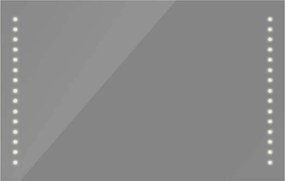 vidaXL Oglindă de baie de perete, cu lumini LED, 100 x 60 cm (L x î)