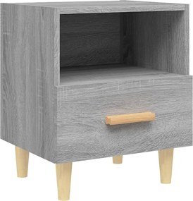 vidaXL Noptieră, gri sonoma, 40x35x47 cm