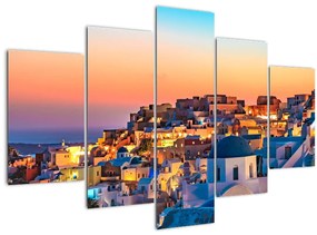Tablou - Santorini în amurg (150x105 cm)