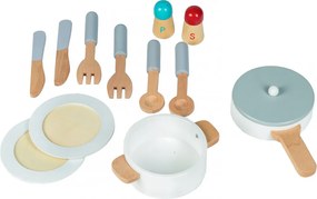 Bucătărie din lemn pentru copii cu accesorii,