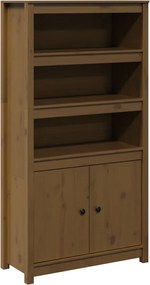 vidaXL Dulap înalt, maro miere, 80x35x154 cm, lemn masiv de pin