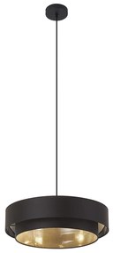 Lampă suspendată modernă neagră 50cm cu 3 lumini - Drum Duo