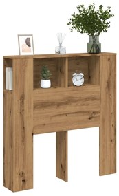 vidaXL Tăblie pat dulap stejar artizanal 100x18,5x102,5cm lemn prelucrat