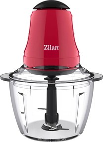Mini tocator electric ZILAN ZLN5619 - 200W, vas sticla 1L, rosu
