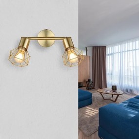 Spot Globo 54802GB-2 XARA I 2xE14/40W/230V auriu