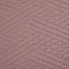 Cuvertură de pat modernă roz cu model geometric