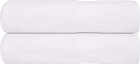 vidaXL Prosoape de mâini, FROGN, 2 buc., alb, 50x100 cm, 360 g/m²