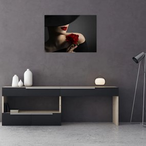 Tablou - Femeia cu flori (70x50 cm)