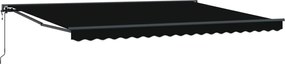 vidaXL Cort electric retractabil Negru 4 × 3,5 m