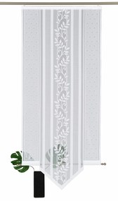 Perdea glisanta Flora-Spitz alba 60/120 cm