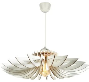 Lustră pe cablu 1xE27/60W/230V alb d. 52 cm