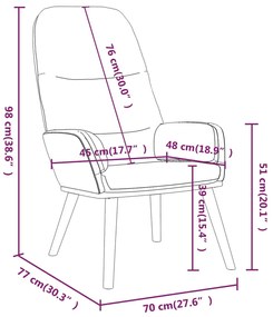 Scaun de relaxare cu taburet, gri inchis, textil Morke gra