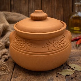 Oala din Lut Glazurata pentru Sarmale si Friptura ,   6 Litri