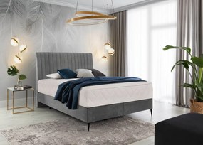 Pat tapitat, boxspring, 180x200 cm, Blanca 2, Eltap (Culoare: Albastru marin)