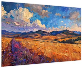 Tablou - Pictură în ulei de peisaj (90x60 cm)