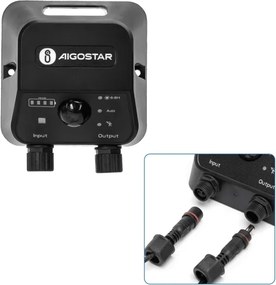 Aigostar - Plafonieră solară LED cu senzor, 3,7 V 6000 mAh, IP65 + telecomandă