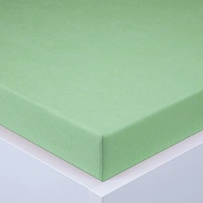 Cearşaf cu elastic frotir EXCLUSIVE de culoare verde măr 160 x 200 cm