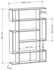 Bibliotecă Mito Sonoma Oak and Anthracite