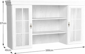 Vitrină, extensie pentru comoda KN5, pin andersen, KORA