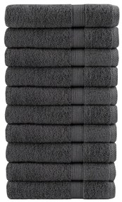 vidaXL Prosoape premium SOLUND 10 buc antracit 100x200 cm 600 gsm