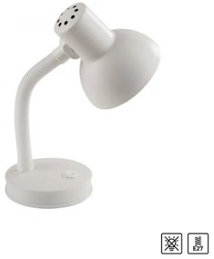 JUST LIGHT. 11080-16 - Lampă de birou flexibilă FLEXI 1xE27/25W/230V albă