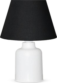 Veioza AYD-3163, negru/alb, material textil/plastic, 22x31 cm