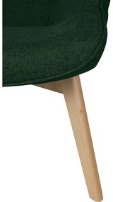 Fotoliu cu taburet verde închis Niko – Ropez