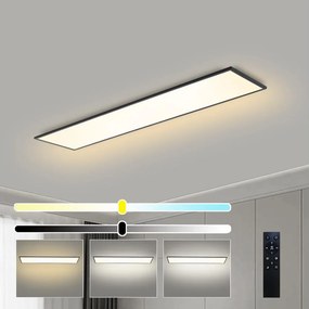 Brilagi - Corp de iluminat LED dimabil SLIMFRAME LED/58W/230V 120x30 cm negru + telecomandă