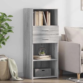 vidaXL Dulap înalt, gri sonoma, 50x42,5x124 cm, lemn prelucrat
