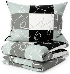 Lenjerie de pat din bumbac KASPARO BLEND gri Dimensiune lenjerie de pat: 70 x 90 cm | 140 x 220 cm